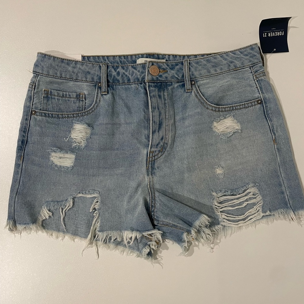 Forever 21 - Distressed Jean Shorts